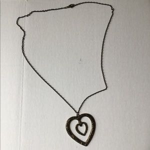 Golden Double Heart Necklace